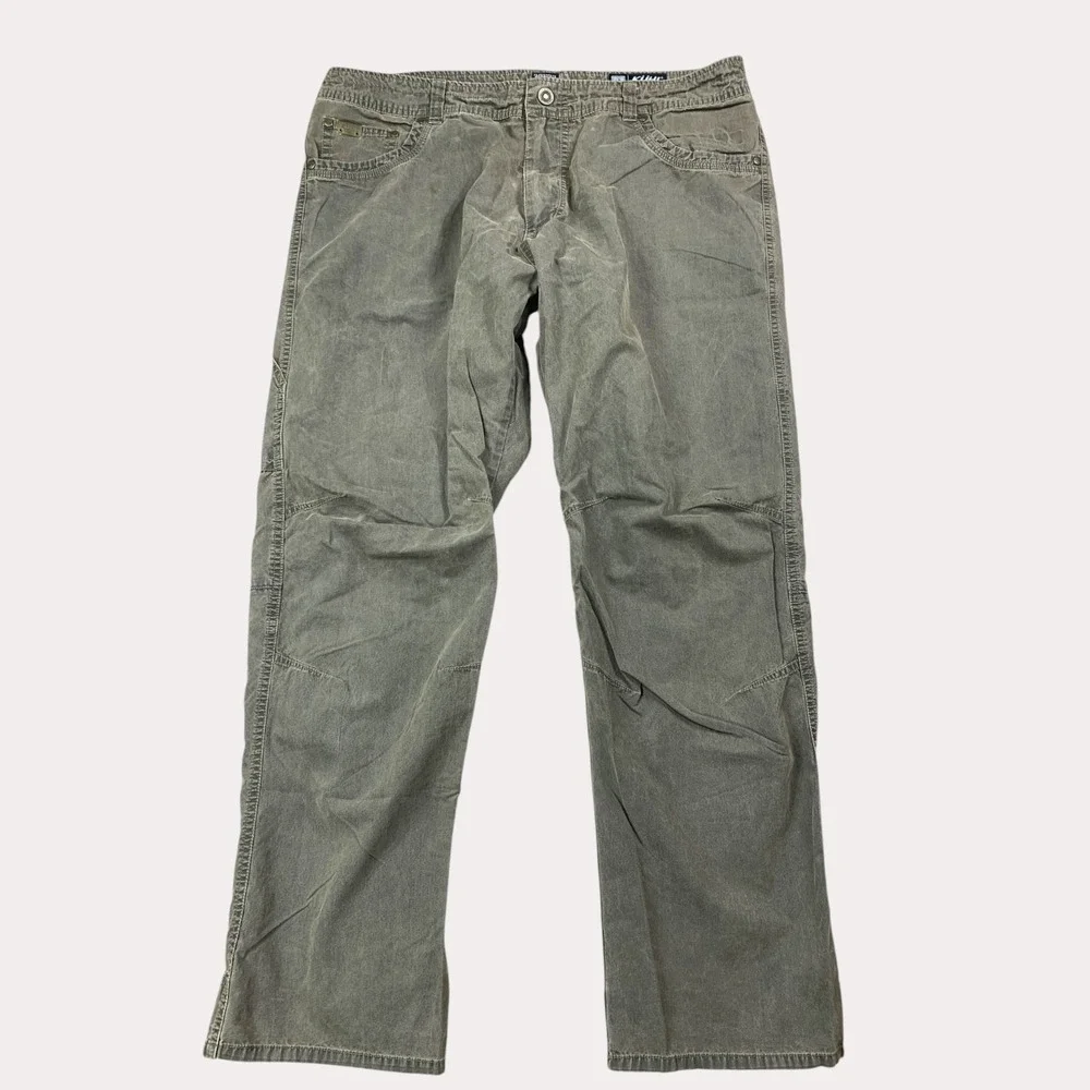 KUHL Revolvr Pants Mens 36x30 Vintage Patina Dye Articulated Lightweight Durable